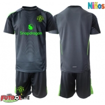 Camiseta Manchester United Portero Visitante Equipación para niños 2025-26 manga corta (+ pantalones cortos)